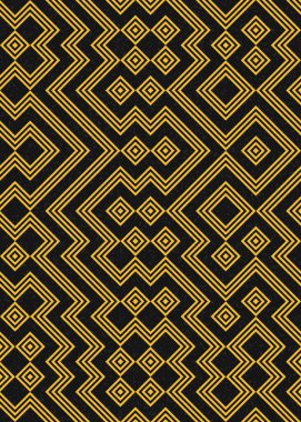 Soyut Geometrik Desen üretken hesaplama sanatı çizimi 