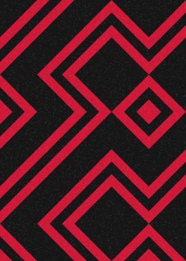 Soyut Geometrik Desen, hesaplama sanatı çizimi