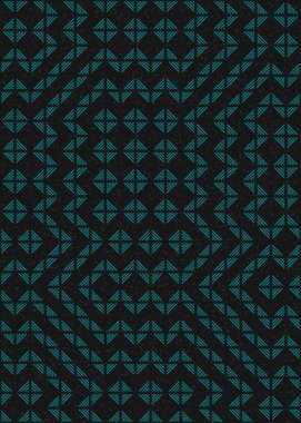 Soyut Geometrik Desen üretken hesaplama sanatı çizimi 