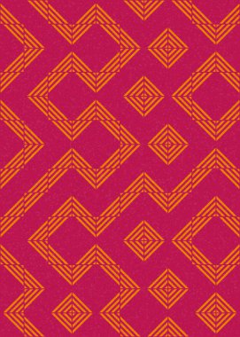 Soyut Geometrik Desen üretken hesaplama sanatı çizimi 