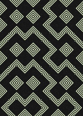 Soyut Geometrik Desen, hesaplama sanatı çizimi