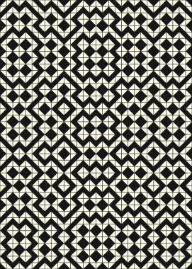 Soyut Geometrik Desen, hesaplama sanatı çizimi