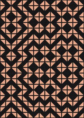 Soyut Geometrik Desen, hesaplama sanatı çizimi