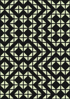 Soyut Geometrik Desen, hesaplama sanatı çizimi