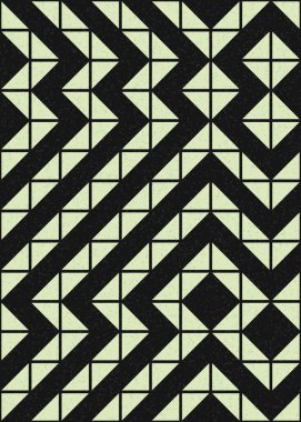 Soyut Geometrik Desen, hesaplama sanatı çizimi