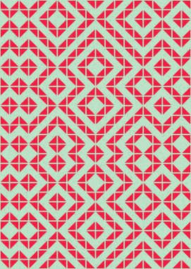 Soyut Geometrik Desen üretken hesaplama sanatı çizimi 