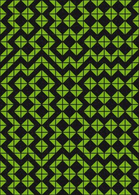 Soyut Geometrik Desen, hesaplama sanatı çizimi