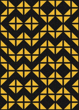 Soyut Geometrik Desen üretken hesaplama sanatı çizimi 