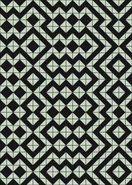 Soyut Geometrik Desen üretken hesaplama sanatı çizimi 