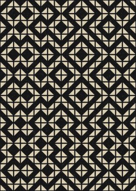 Soyut Geometrik Desen üretken hesaplama sanatı çizimi 