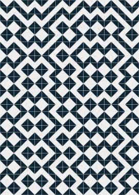 Soyut Geometrik Desen, hesaplama sanatı çizimi