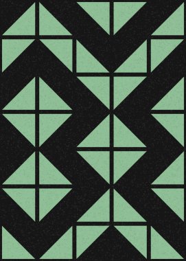 Soyut Geometrik Desen, hesaplama sanatı çizimi