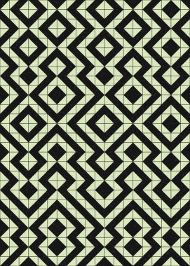 Soyut Geometrik Desen, hesaplama sanatı çizimi