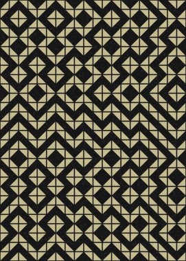 Soyut Geometrik Desen üretken hesaplama sanatı çizimi 