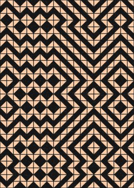 Soyut Geometrik Desen, hesaplama sanatı çizimi