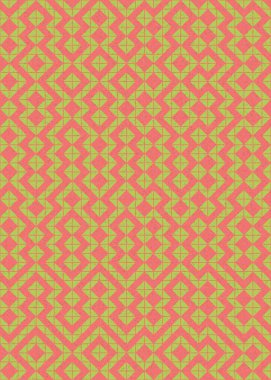 Soyut Geometrik Desen üretken hesaplama sanatı çizimi 