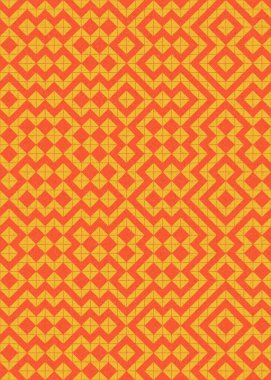 Soyut Geometrik Desen, hesaplama sanatı çizimi