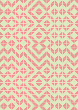 Soyut Geometrik Desen üretken hesaplama sanatı çizimi 