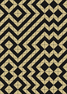 Soyut Geometrik Desen üretken hesaplama sanatı çizimi 