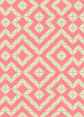 Soyut Geometrik Desen üretken hesaplama sanatı çizimi 