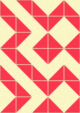 Soyut Geometrik Desen üretken hesaplama sanatı çizimi 