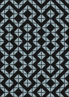 Soyut Geometrik Desen üretken hesaplama sanatı çizimi 