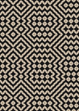 Soyut Geometrik Desen üretken hesaplama sanatı çizimi 