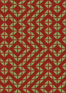 Soyut Geometrik Desen üretken hesaplama sanatı çizimi 