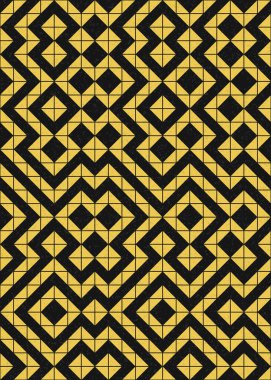 Soyut Geometrik Desen üretken hesaplama sanatı çizimi 