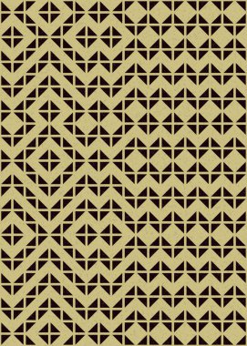 Soyut Geometrik Desen üretken hesaplama sanatı çizimi 