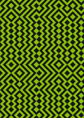 Soyut Geometrik Desen üretken hesaplama sanatı çizimi 