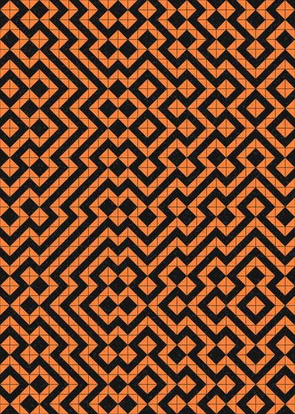 Soyut Geometrik Desen üretken hesaplama sanatı çizimi 