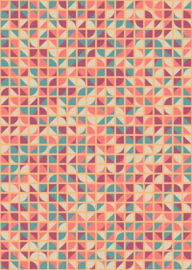 Soyut Geometrik Desen üretken hesaplama sanatı çizimi