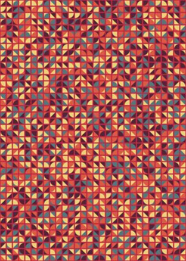 Soyut Geometrik Desen üretken hesaplama sanatı çizimi