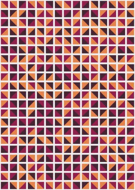 Soyut Geometrik Desen üretken hesaplama sanatı çizimi