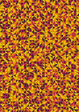 Soyut Geometrik Desen üretken hesaplama sanatı çizimi