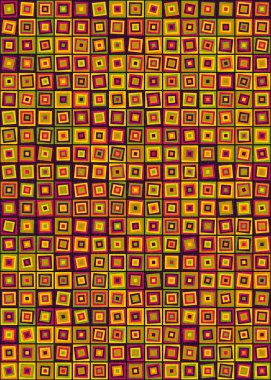 Soyut Geometrik Desen üretken hesaplama sanatı çizimi