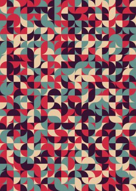 Soyut Geometrik Desen üretken hesaplama sanatı çizimi