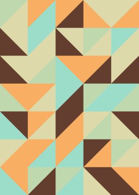 Soyut Geometrik Desen üretken hesaplama sanatı çizimi