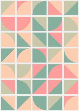 Soyut Geometrik Desen üretken hesaplama sanatı çizimi