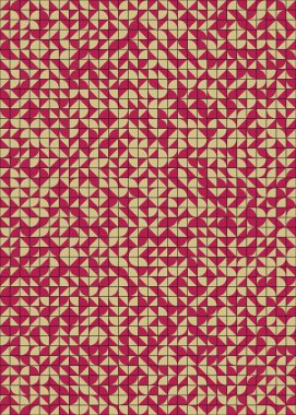 Soyut Geometrik Desen üretken hesaplama sanatı çizimi