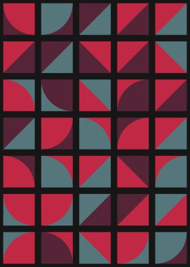 Soyut Geometrik Desen üretken hesaplama sanatı çizimi