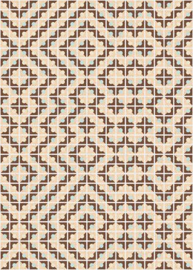 Soyut Geometrik Desen üretken hesaplama sanatı çizimi