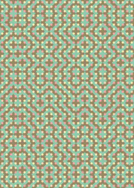 Soyut Geometrik Desen üretken hesaplama sanatı çizimi