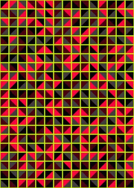 Soyut Geometrik Desen üretken hesaplama sanatı çizimi