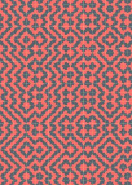 Soyut Geometrik Desen üretken hesaplama sanatı çizimi