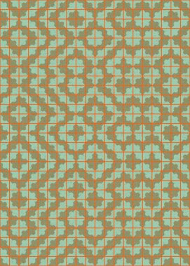 Soyut Geometrik Desen üretken hesaplama sanatı çizimi