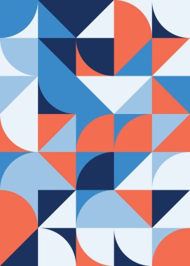 Soyut Geometrik Desen üretken hesaplama sanatı çizimi