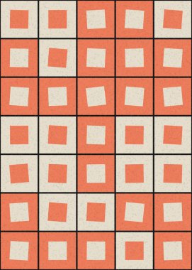 Soyut Geometrik Desen üretken hesaplama sanatı çizimi