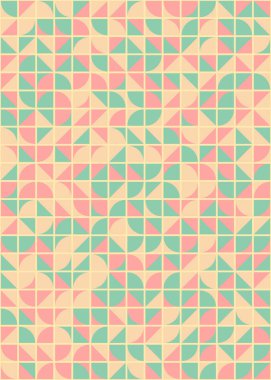 Soyut Geometrik Desen üretken hesaplama sanatı çizimi